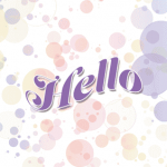 hello or missing you greeting card template