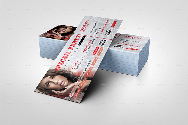 Event Ticket PSD Template