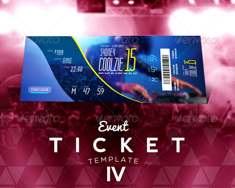 Event Ticket Template Free from psdtemplates.com