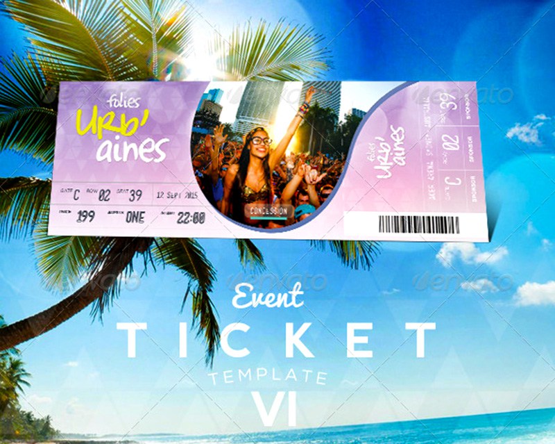 Event Tickets Template VII