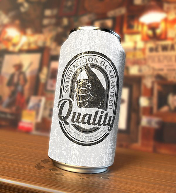 FREE PHOTOREALISTIC SODA CAN PSD MOCKUP