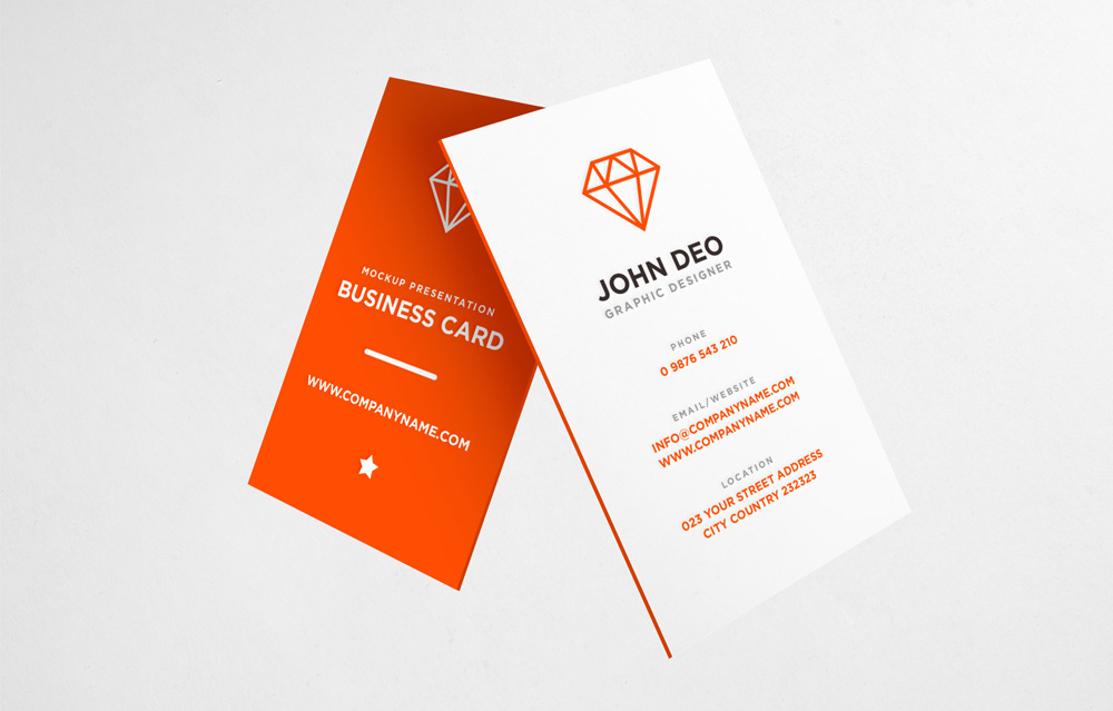 Download 25+ Free Vertical Business Card Mockups PSD Templates ...