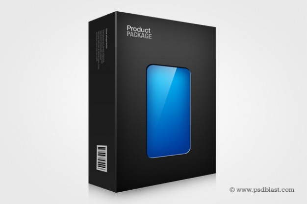 TRANSPARENT PACKAGING BOX DESIGN TEMPLATE FREE PSD