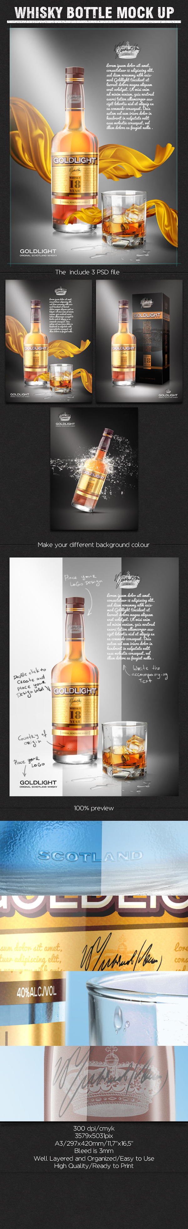 WHISKY BOTTLE MOCK-UP