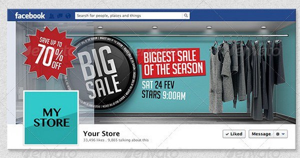 4 3D Sales Templates for Facebook Timeline