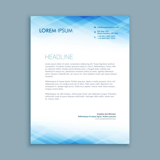 Abstract Business Letterhead Template