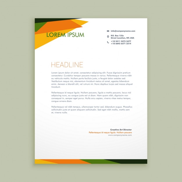 Abstract Creative Letterhead