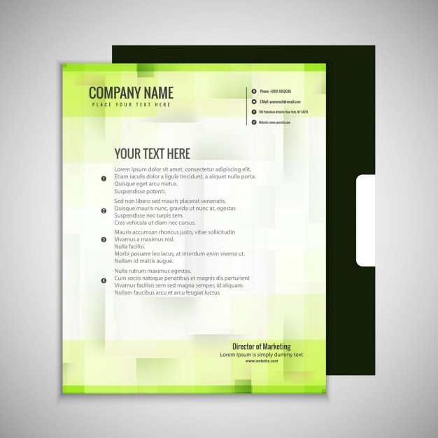 Abstract Green Business Brochure