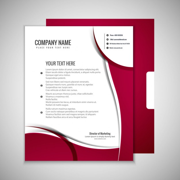 Garnet Business Brochure Free Vector