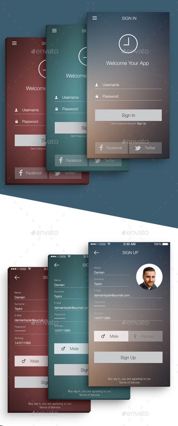 Mobile App UI Kit