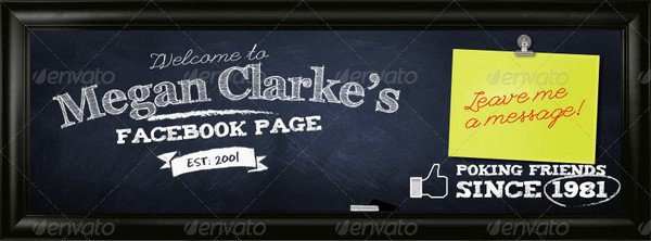 School Chalkboard Facebook Timeline Cover