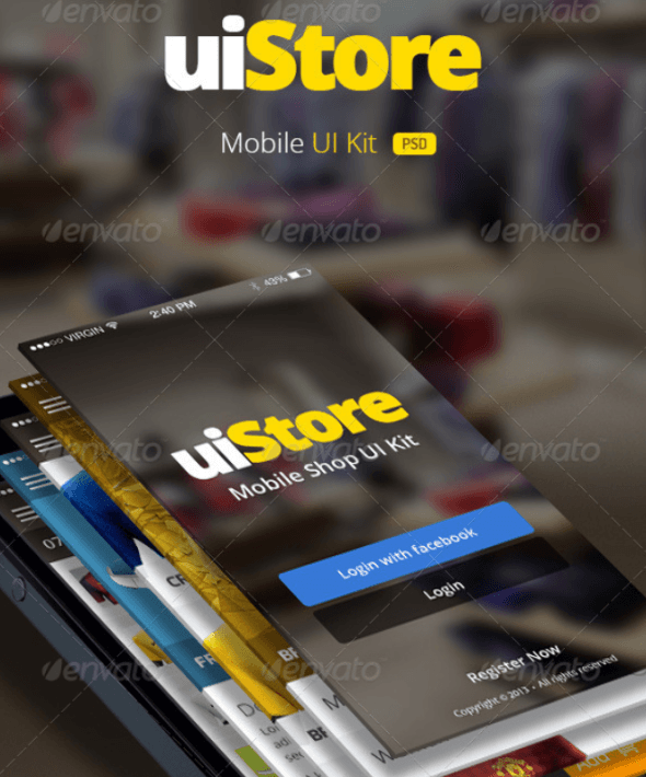 uiStore – Mobile UI Kit