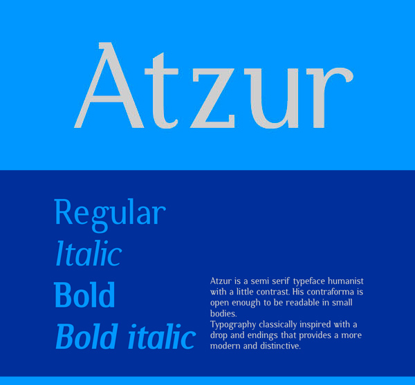 Atzur Free Fonts