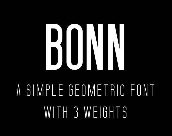 BONN Free Fonts