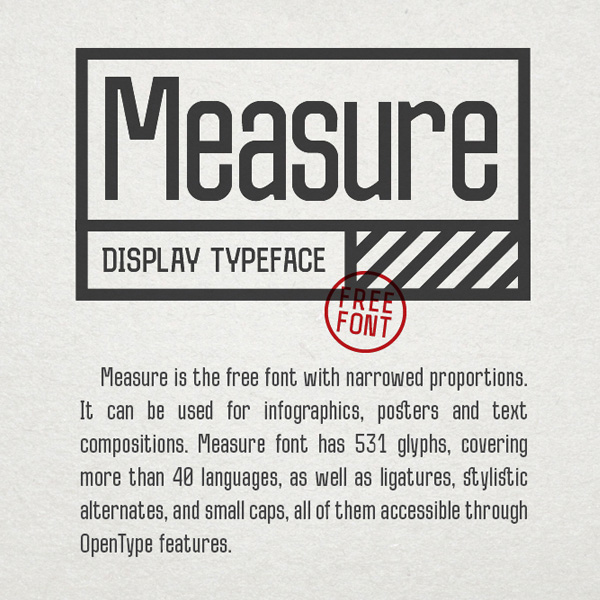 Measure Free Font