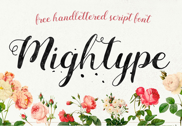 Mightype Script Free Font