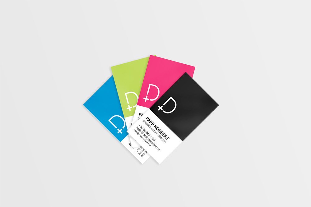 Pantone Style Business Card Template PSD