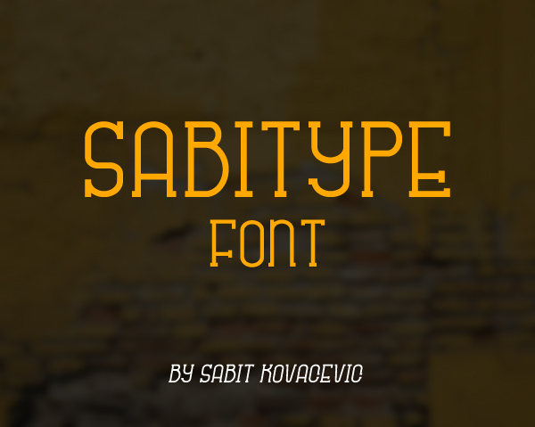 Sabitype Free Font