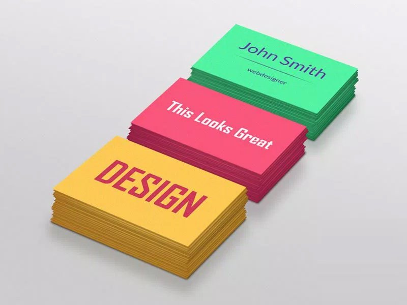 Colorful Business Cards PSD