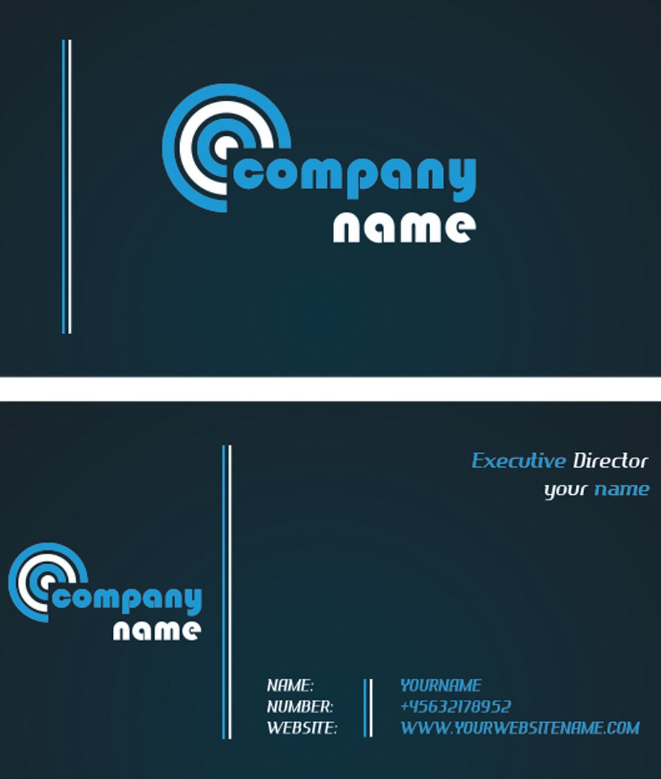 Company Business Card Design