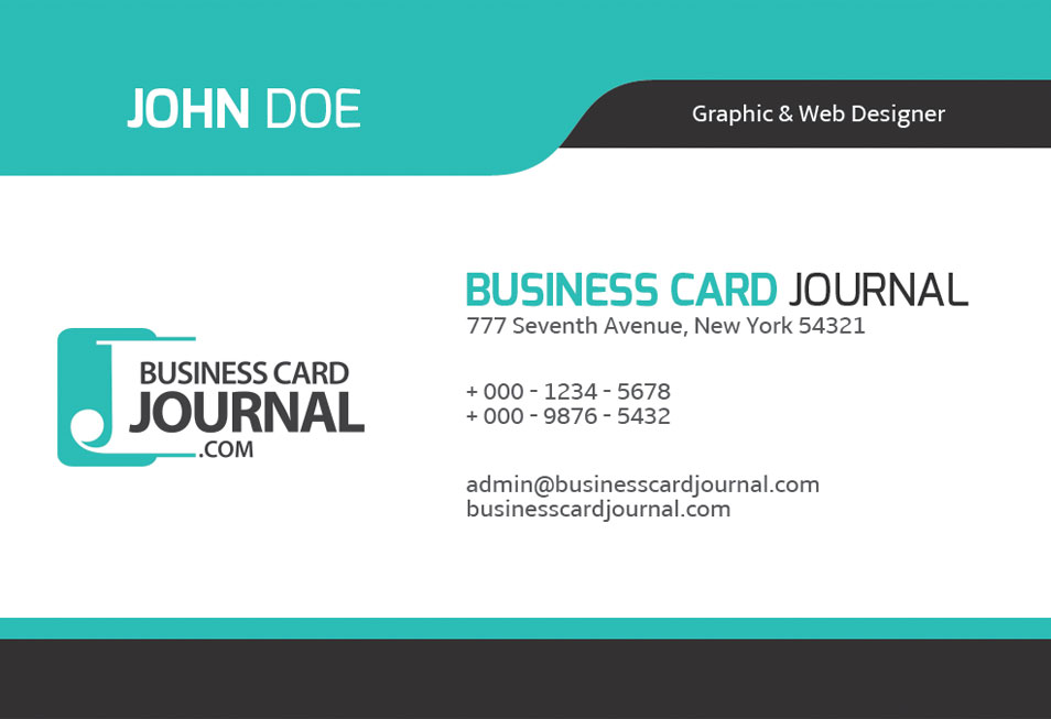 Cool Blue Creative Business Card Template