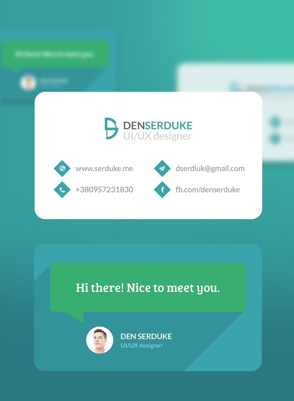 Free Resume Template And Business Card PSD
